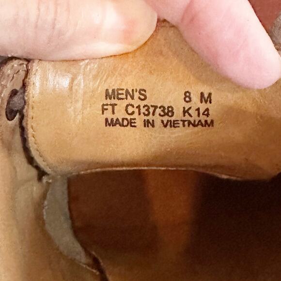 Cole Haan LunarGrand Long Wingtip Brown Derby Shoe Mens Size 8 8M Retro C13738
